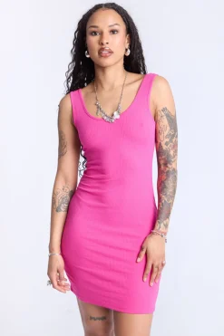 Sleeveless Ribbed Dress