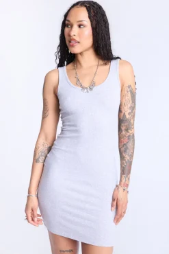 Sleeveless Ribbed Dress