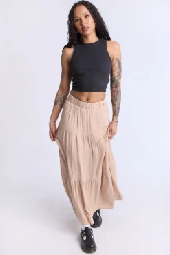 Tiered Maxi Skirt