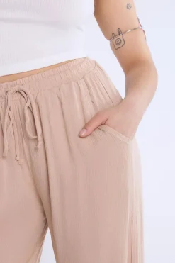 Wide Leg Pant With Drawstring