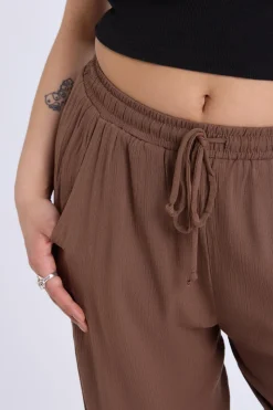 Wide Leg Pant With Drawstring
