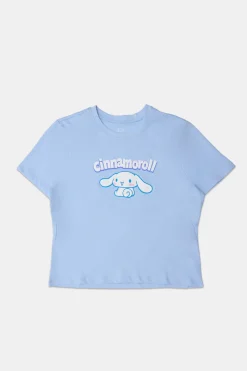Womens Cinnamoroll Puff Baby Tee