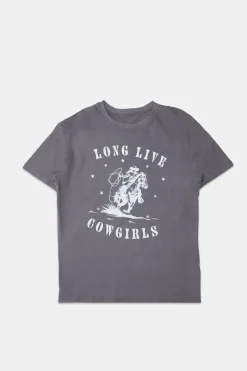Womens Long Live Cowgirls Boyfriend Tee