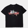 Womens Tom & Jerry Glitter Graphic Tee