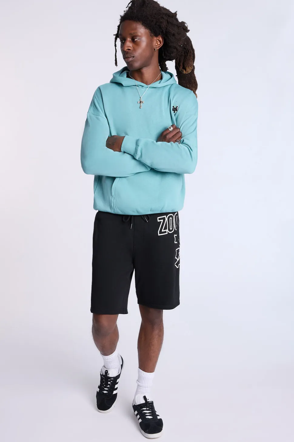 Zoo York Mens 8.5" Fleece Shorts