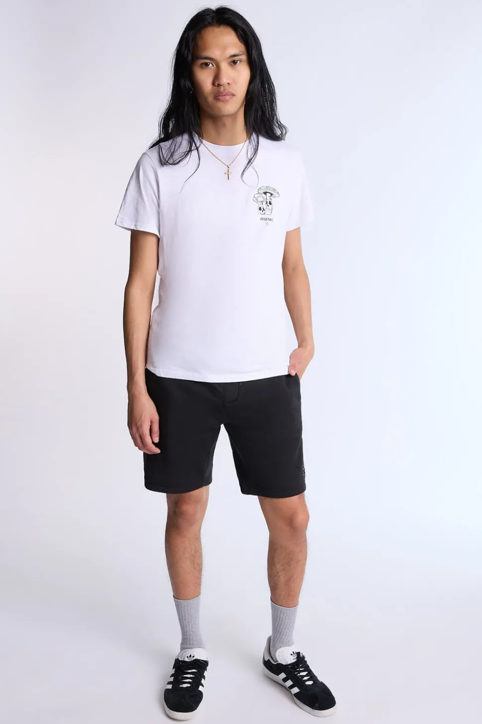 Zoo York Mens 8.5" Logo Fleece Shorts