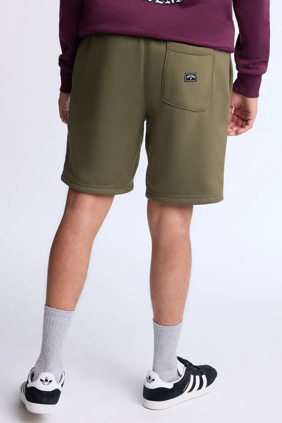 Zoo York Mens 8.5" Logo Fleece Shorts