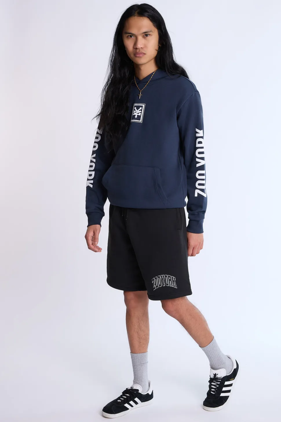 Zoo York Mens 9" Logo Fleece Shorts