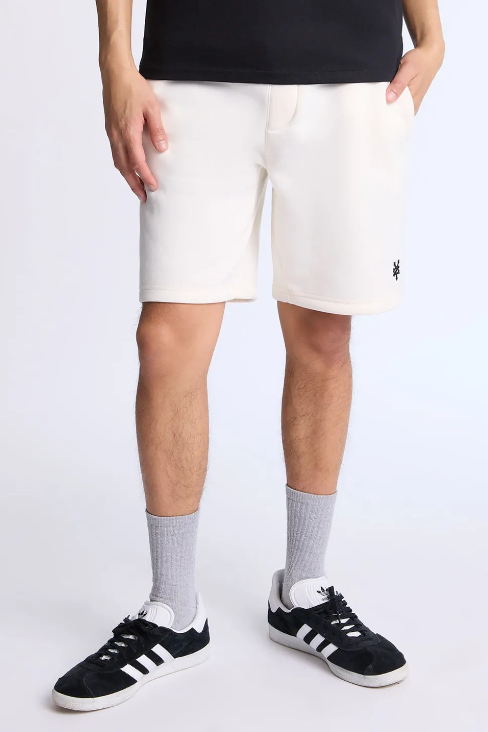 Zoo York Mens 8.5" Logo Fleece Shorts