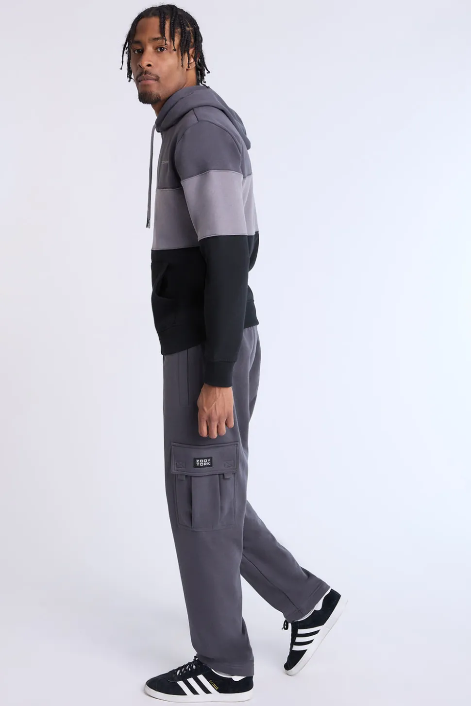 Zoo York Mens Colour Block Hoodie