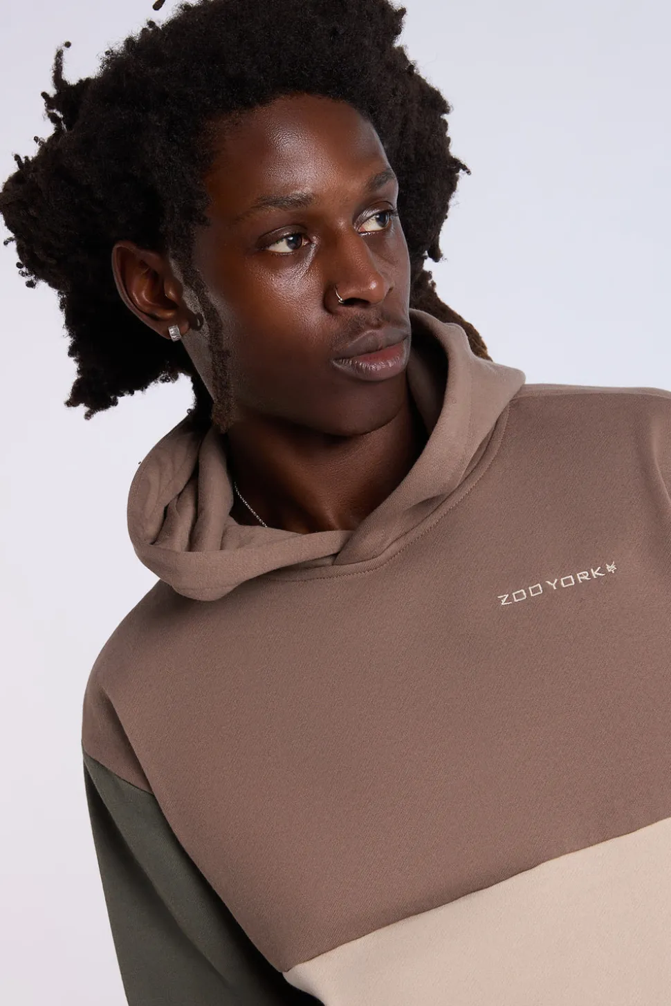Zoo York Mens Colour Block Hoodie