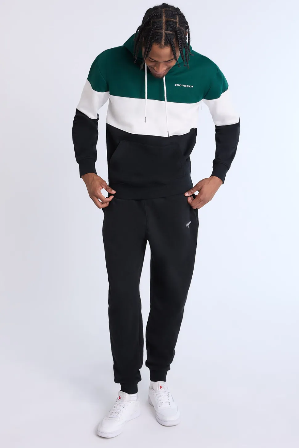 Zoo York Mens Colour Block Hoodie