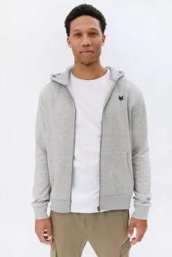 Zoo York Mens Embroidered Logo Zip-Up Hoodie