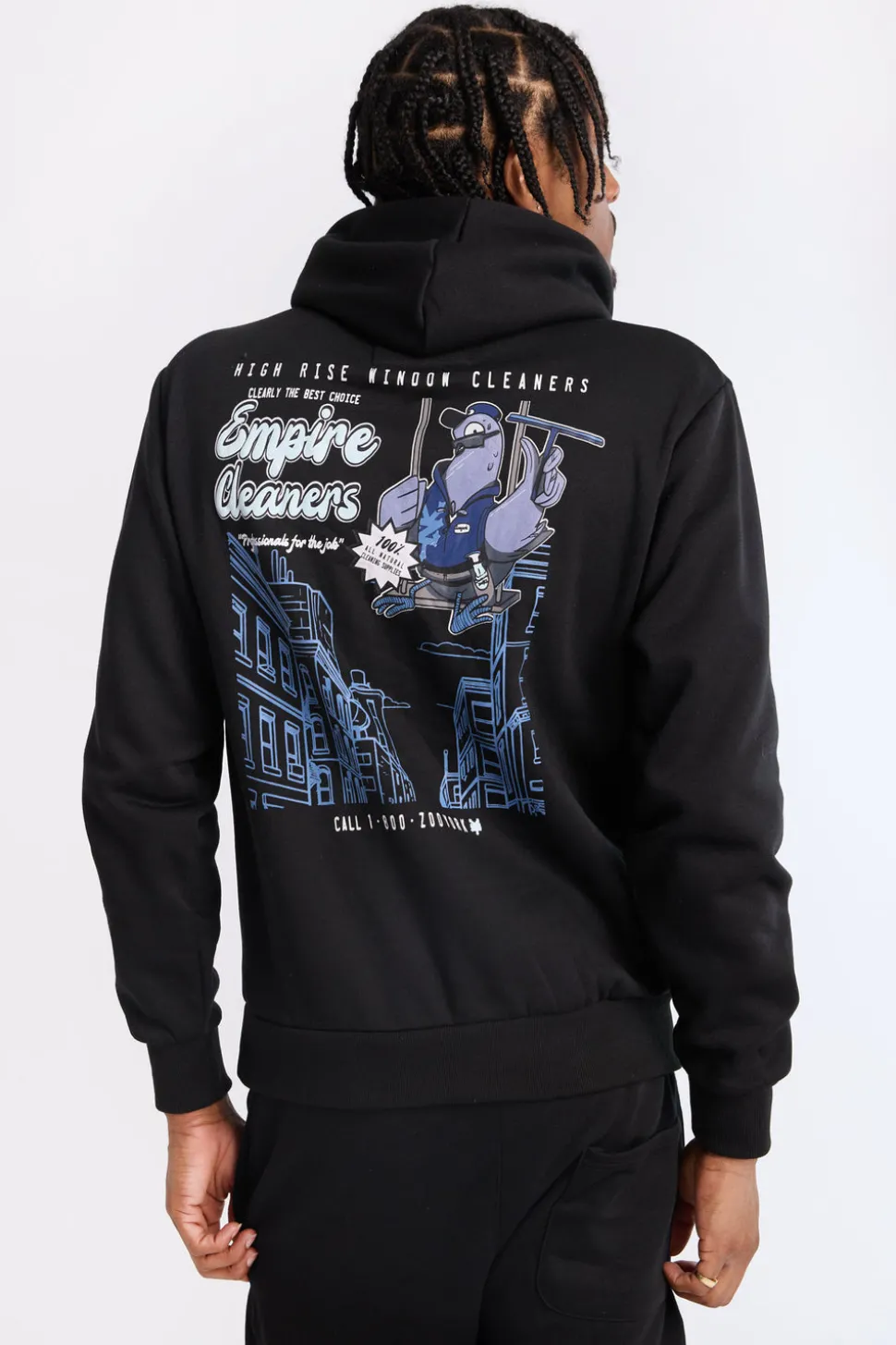 Zoo York Mens Empire Cleaners Hoodie