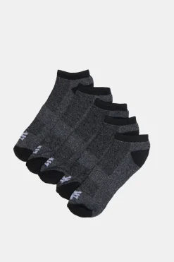 Zoo York Mens 5-Pack Athletic No Show Socks