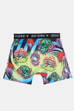 Zoo York Mens Skulls & Mushrooms Boxer Brief