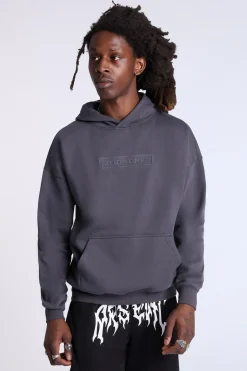 Zoo York Mens Tonal Logo Oversized Hoodie