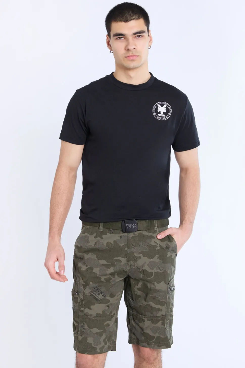 Zoo York Mens Twill Workwear Shorts