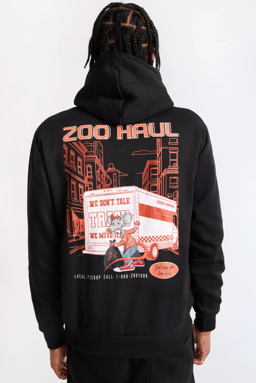 Zoo York Mens Zoo Haul Graphic Hoodie