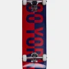 Zoo York Red & Blue Split Logo Skateboard 7.75"