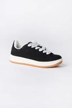 Zoo York Youth Black and White Suede Low Tops